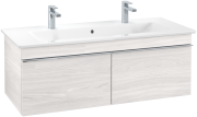 Тумба под раковину Villeroy & Boch Venticello 115,3х50,2 см ДСП/МДФ белое дерево/ручка хром A93801E8