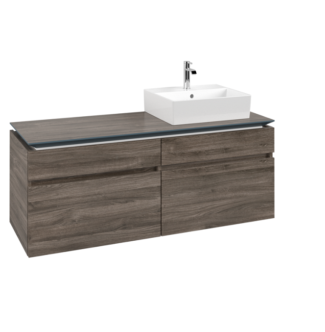 Тумба под раковину Villeroy & Boch Legato 140х55 см ДСП каменный дуб B61600RK