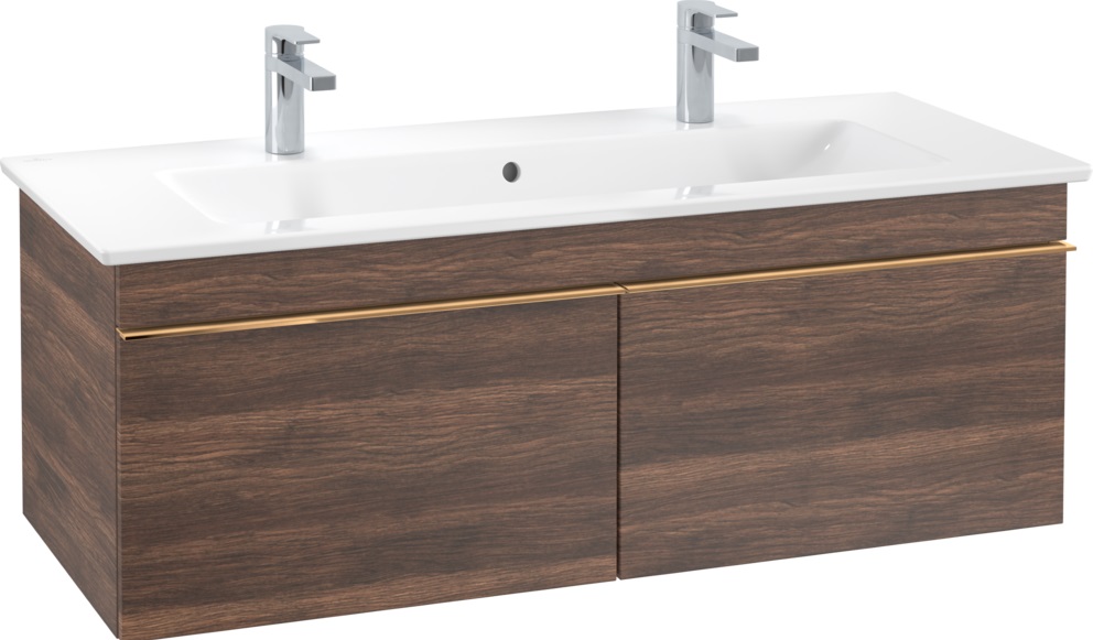 Тумба під раковину Villeroy & Boch Venticello 115,3х50,2 см ДСП дуб аризона/ручка мідь A93805VH