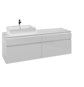 Тумба під раковину Villeroy & Boch Legato 160х55 см МДФ/ДСП білий глянсовий B67300DH