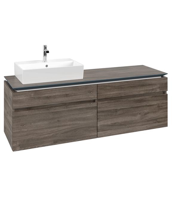 Тумба під раковину Villeroy & Boch Legato 160х55 см ДСП кам'яний дуб B67300RK