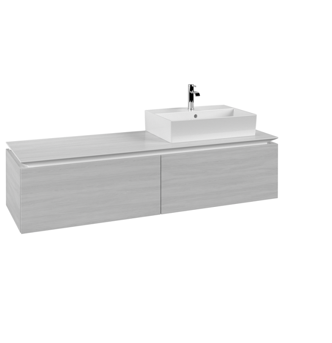 Тумба под раковину Villeroy & Boch Legato 160х38 см ДСП белое дерево B67400E8