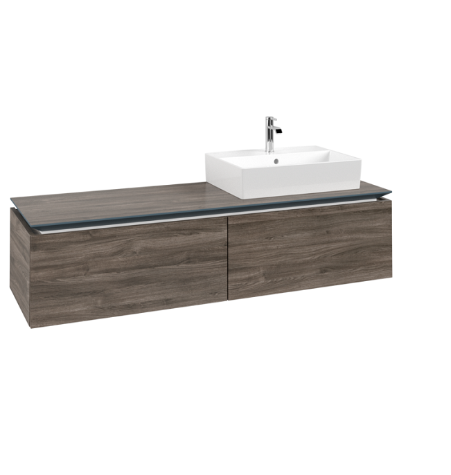 Тумба под раковину Villeroy & Boch Legato 160х38 см ДСП каменный дуб B67400RK