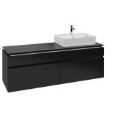 Тумба под раковину Villeroy & Boch Legato 160х55 см МДФ/ДСП черный матовый лак B67500PD
