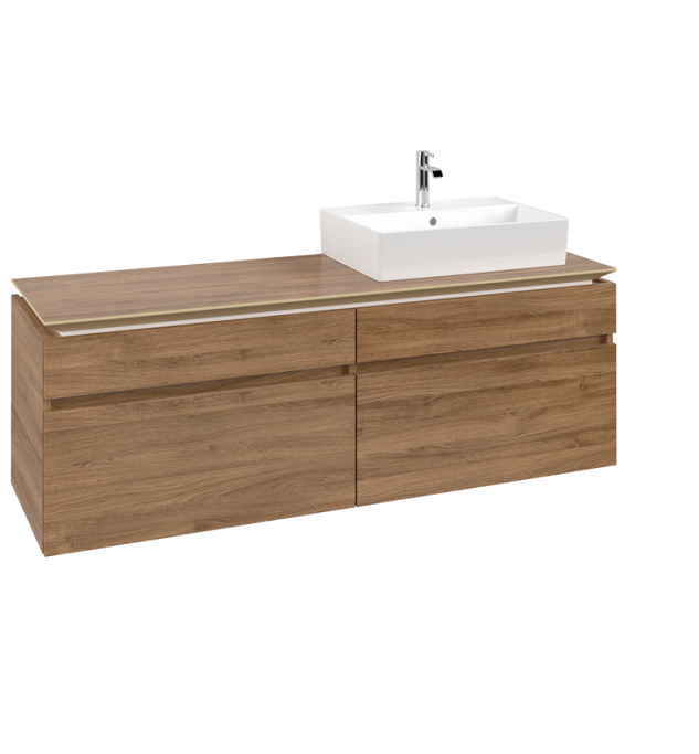 Тумба под раковину Villeroy & Boch Legato 160х55 см ДСП дуб канзас B67500RH