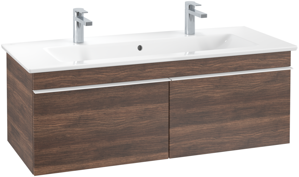 Тумба под раковину Villeroy & Boch Venticello 115,3х50,2 см ДСП дуб аризона/ручка алюминий белый A93802VH