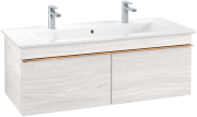 Тумба під раковину Villeroy & Boch Venticello 115,3х50,2 см ДСП/МДФ біле дерево/ручка мідь A93805E8