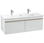 Тумба під раковину Villeroy & Boch Venticello 115,3х50,2 МДФ скло глянсове біле/ручка мідь A93805RE