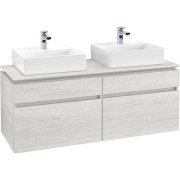 Тумба под раковину Villeroy & Boch Legato 140х55 см ДСП белое дерево B66900E8