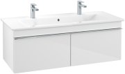 Тумба під раковину Villeroy & Boch Venticello 115,3х50,2 см МДФ глянсовий білий/ручка хром A93801DH