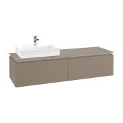 Тумба под раковину Villeroy & Boch Legato 160х38 см ДСП трюфель серый B67200VG