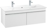 Тумба під раковину Villeroy & Boch Venticello 115,3х50,2 см ДСП/МДФ білий матовий/ручка хром A93801MS