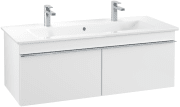 Тумба под раковину Villeroy & Boch Venticello 115,3х50,2 см ДСП/МДФ белый матовый/ручка хром A93801MS