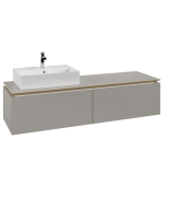 Тумба под раковину Villeroy & Boch Legato 160х38 см ДСП нежно-серый B67200VK