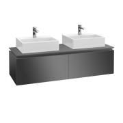 Тумба під раковину Villeroy & Boch Legato 160х38 см МДФ/ДСП глянсовий сірий B67600FP