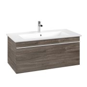 Тумба под раковину Villeroy & Boch Venticello 95,3х50,2 см ДСП каменный дуб/ручка алюминий белый A93502RK