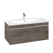 Тумба под раковину Villeroy & Boch Venticello 95,3х50,2 см ДСП каменный дуб/ручка алюминий белый A93502RK