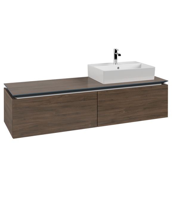 Тумба під раковину Villeroy & Boch Legato 160х38 см ДСП дуб аризона B67400VH