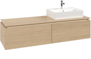 Тумба под раковину Villeroy & Boch Legato 160х38 см ДСП северный дуб B67400VJ