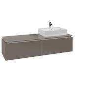 Тумба под раковину Villeroy & Boch Legato 160х38 см ДСП трюфель серый B67400VG
