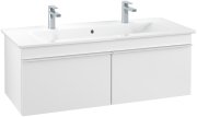 Тумба під раковину Villeroy & Boch Venticello 115,3х50,2 см ДСП/МДФ білий матовий/ручка алюміній білий A93802MS