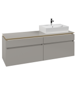 Тумба під раковину Villeroy & Boch Legato 160х55 см ДСП ніжно-сірий B67500VK