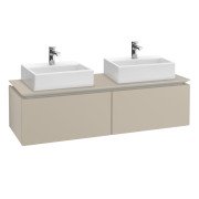 Тумба під раковину Villeroy & Boch Legato 140х38 см ДСП ніжно-сірий B66800VK