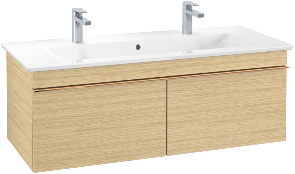 Тумба под раковину Villeroy & Boch Venticello 115,3х50,2 см ДСП северный дуб/ручка медь A93805VJ