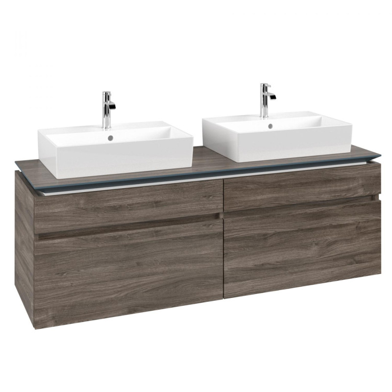 Тумба під раковину Villeroy & Boch Legato 160х55 см ДСП кам'яний дуб B67700RK