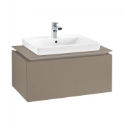 Тумба під раковину Villeroy & Boch Legato 80х38 см ДСП сірий трюфель B67800VG