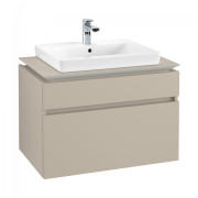 Тумба під раковину Villeroy & Boch Legato 80х55 см ДСП ніжно-сірий B67900VK