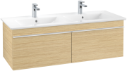 Тумба под раковину Villeroy & Boch Venticello 125,3х50,2 см ДСП северный дуб/ручка алюминий белый A93902VJ