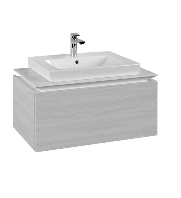 Тумба под раковину Villeroy & Boch Legato 80х38 см ДСП белое дерево B67800E8