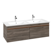 Тумба под раковину Villeroy & Boch Venticello 125,3х50,2 см ДСП каменный дуб/ручка медь A93905RK