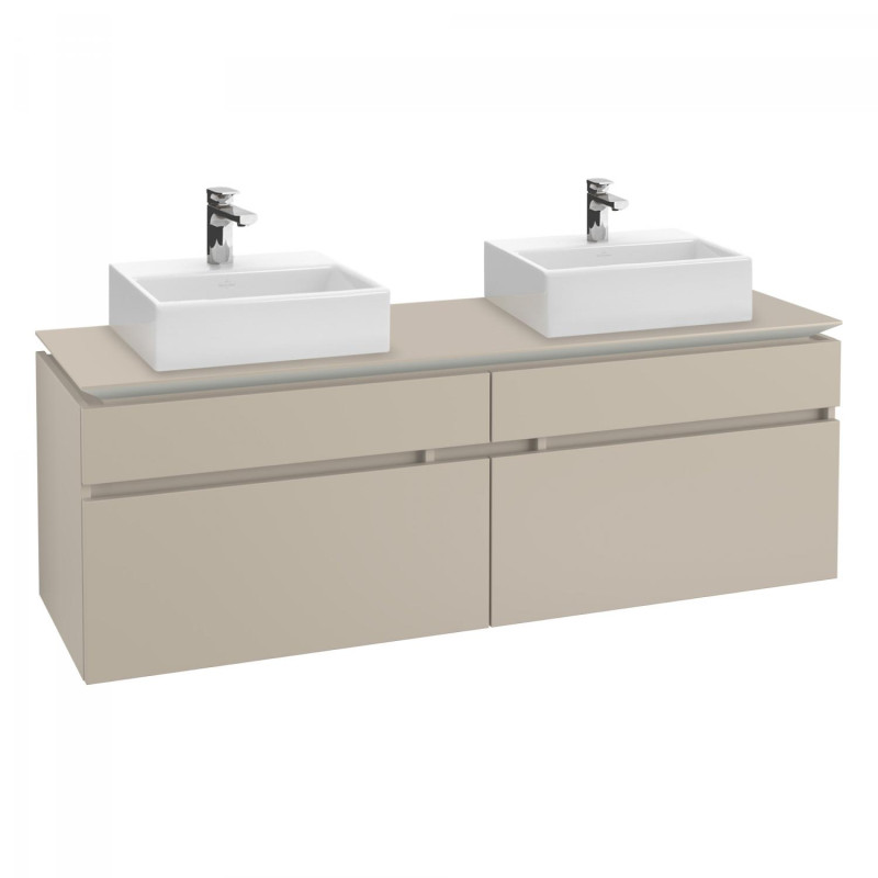 Тумба под раковину Villeroy & Boch Legato 160х55 см ДСП нежно-серый B67700VK