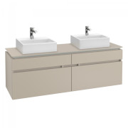 Тумба під раковину Villeroy & Boch Legato 160х55 см ДСП ніжно-сірий B67700VK