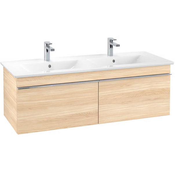 Тумба під раковину Villeroy & Boch Venticello 125,3х50,2 см ДСП в'яз друкарський/ручка хром A93901PN