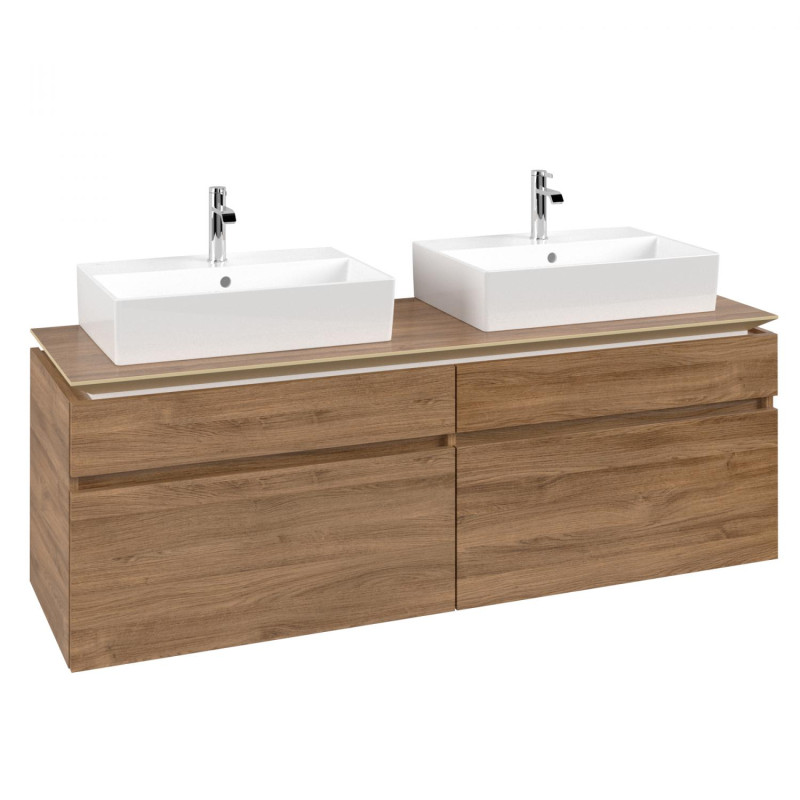 Тумба під раковину Villeroy & Boch Legato 160х55 см ДСП дуб канзас B67700RH