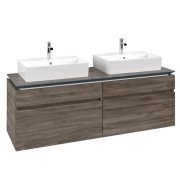 Тумба під раковину Villeroy & Boch Legato 160х55 см ДСП кам'яний дуб B67700RK