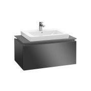 Тумба под раковину Villeroy & Boch Legato 80х38 см МДФ/ДСП глянцевый серый B67800FP