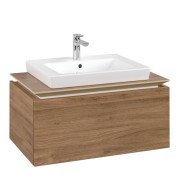 Тумба під раковину Villeroy & Boch Legato 80х38 см ДСП дуб канзас B67800RH