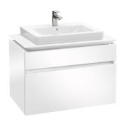 Тумба под раковину Villeroy & Boch Legato 80х55 см МДФ/ДСП белый глянцевый B67900DH