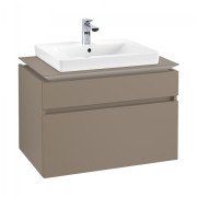 Тумба під раковину Villeroy & Boch Legato 80х55 см ДСП сірий трюфель B67900VG