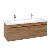 Тумба под раковину Villeroy & Boch Venticello 115,3х50,2 см ДСП дуб канзас/ручка медь A93805RH