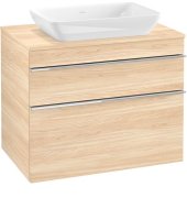 Тумба під раковину Villeroy & Boch Venticello 75,7х50,2 см ДСП в'яз друкарський/ручка хром A94001PN