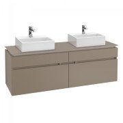 Тумба під раковину Villeroy&Boch Legato 160х55 см ДСП трюфель сірий B67700VG