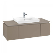 Тумба під раковину Villeroy & Boch Legato 120х38 см ДСП сірий трюфель B68200VG