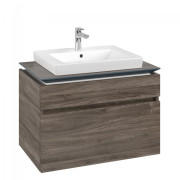 Тумба під раковину Villeroy & Boch Legato 80х55 см ДСП кам'яний дуб B67900RK