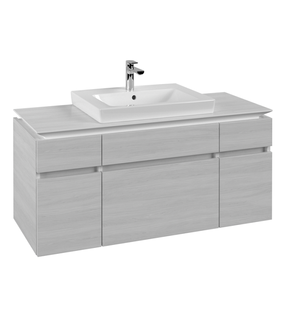 Тумба під раковину Villeroy & Boch Legato 120х55 см ДСП біле дерево B68300E8