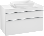 Тумба под раковину Villeroy & Boch Venticello 95,7х50,2 см ДСП/МДФ белый матовый/ручка хром A94101MS